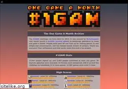 Sites similar to onegameamonth.com