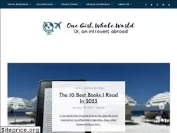Sites similar to onegirlwholeworld.com