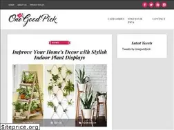 Sites similar to onegoodpick.com