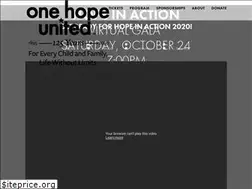 Sites similar to onehopeinaction.org