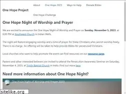 Sites similar to onehopeproject.com