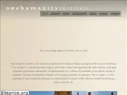 Sites similar to onehumanity.institute