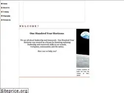 Sites similar to onehundredyearhorizons.com