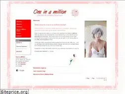 Sites similar to oneinamillionbridal.com