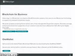 Sites similar to oneledger.io