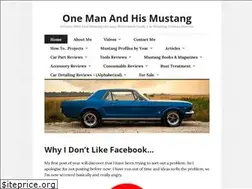 Sites similar to onemanandhismustang.com