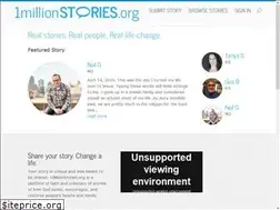 Sites similar to onemillionstories.org