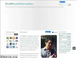 Sites similar to oneminuteinfo.com