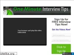 Sites similar to oneminuteinterviewtips.com
