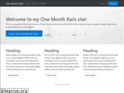 Sites similar to onemonthrails.com