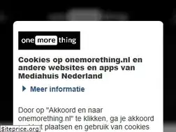 Sites similar to onemorething.nl