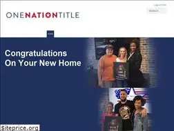Sites similar to onenationtitle.com