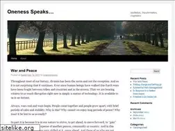 Sites similar to onenesspeaks.wordpress.com