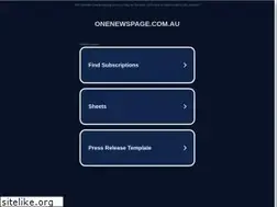 Sites similar to onenewspage.com.au