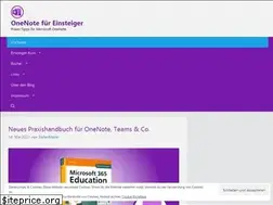 Sites similar to onenote-fuer-einsteiger.de