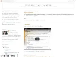 Sites similar to onenotetimeplanner.blogspot.com