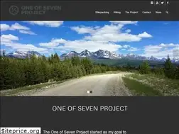 Sites similar to oneofsevenproject.com