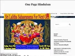 Sites similar to onepagehinduism.wordpress.com