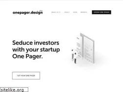 Sites similar to onepager.design