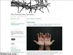 Sites similar to onepassiononedevotion.wordpress.com