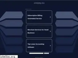 Sites similar to onepay.eu