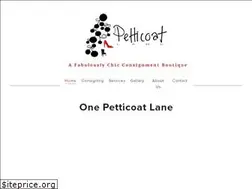 Sites similar to onepetticoatlane.com