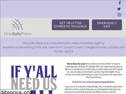 Sites similar to onesafeplace.org