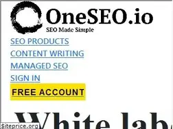 Sites similar to oneseo.io