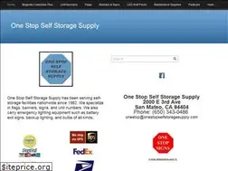 Sites similar to onestopselfstoragesupply.com