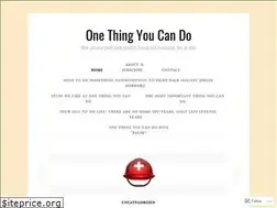Sites similar to onethingyoucando.com