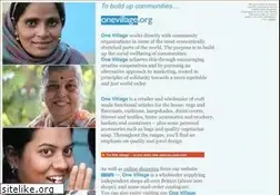 Sites similar to onevillage.org