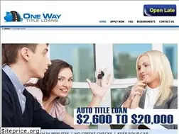 Sites similar to onewaytitleloans.com