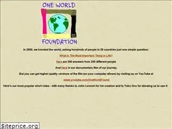 Sites similar to oneworldfound.org