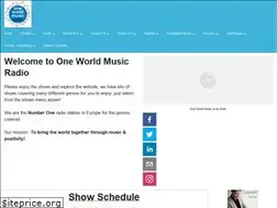 Sites similar to oneworldmusicradio.com