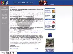 Sites similar to oneworldonepeople.org