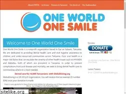 Sites similar to oneworldonesmile.co.tz
