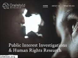 Sites similar to oneworldresearch.com