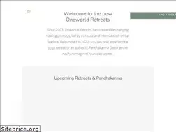 Sites similar to oneworldretreats.com