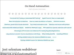 Sites similar to onhandautomation.wordpress.com