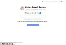 Sites similar to onionsearchengine.com