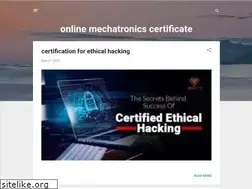 Sites similar to online-mechatronics-certificate.blogspot.com
