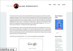 Sites similar to onlineanonymity.org