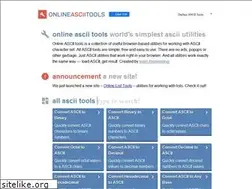 Sites similar to onlineasciitools.com