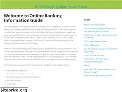Sites similar to onlinebankinginfoguide.com