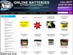 Sites similar to onlinebatteries.com.au