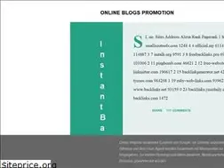 Sites similar to onlineblogspromotion.blogspot.com