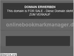 Sites similar to onlinebookmarkmanager.de