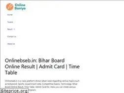 Sites similar to onlinebseb.in