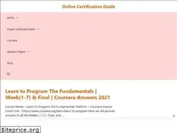 Sites similar to onlinecertificationguide.com