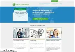 Sites similar to onlinecertifiedmail.com